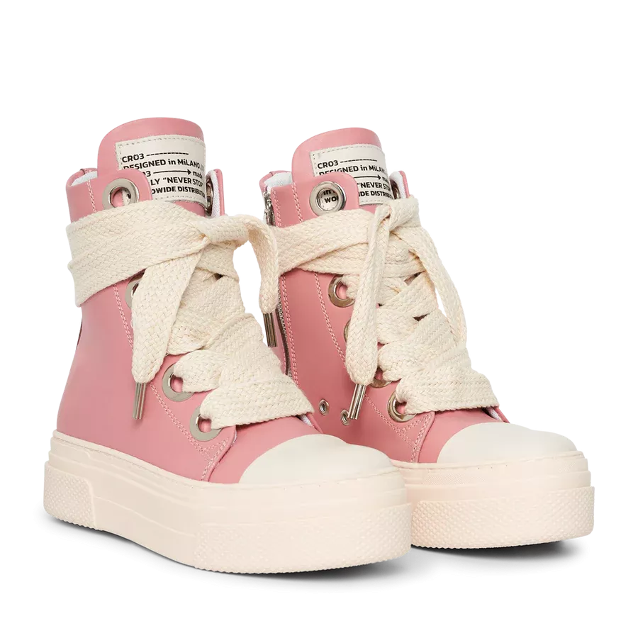 Calipso 300 Pink Leather Sneakers